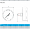 Stainless steel high pressure capsule pressure gauge