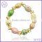 New Style!!! Gold Plating Had Enamel Charms Faberge Egg Bracelet Easter Egg Bangle