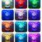 Rotation 3D Ocean Waves Light RGB LED Projection Water Pattern Lamp Decor Night Light Dynamic Flame Lamp Projector Light