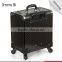 Portable lightweight trolley makeup case on wheels with big capacity cosmetic storage room made in China