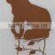 wholesale wrought iron animal garden decor,garden stake