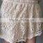 summer ladies hot /embroidery water soluble lace cotton lace short
