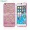 Special Design Chrome Electroplating Soft Clear TPU Back Case Cover For iPhone 6 6s