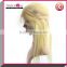 Cheap 100% brazilian virgin human hair wigs,long blonde lace front wig for sale