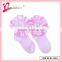 Wholesale baby products soft material ribbon decoration cheap baby socks (WT-0001)