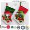 Red christmas socks ,christmas socks with plush santa,nice socks /Promotional Plush Socks/plush animal stocking penguin