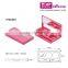 TOP QUALITY multi-color empty rectangle eyeshadow case with clear plastic lid