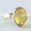 Natural Golden Citrine 925 Sterling Silver Ring, Silver Jewellery Wholesaler, Silver Jewellery India