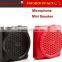 Protable mini loudspeaker with microphone support FM/TF/MP3/AUX