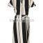 kimono style strips women dress short sleeves women dress OEM service