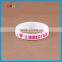 Nontoxic Customized Debossed Silicone Bracelet Wristbands