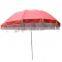 200g Polyester Square Beach Umbrella With Uv Coating