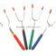 Marshmallow Roasting Sticks Telescopic BBQ Forks Roasting Fork with Canvas Pouch (5 Pieces)