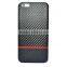 Carbon Fiber Leather Protective Case for iPhone 6S - Black