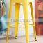 food shop stackable iron bar chair