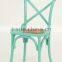 Colorful rattan seat dining room use wooden X chair/ Wedding Cross Back Chair(CH-532)