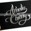 Customized black matte hot-stamping business card