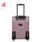 2015 popular fashion travel pu trolley luggage bag