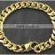 factory wholesale top quality gold plated heavy cuban chain bracelet