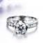 Crystal Wedding Ring 18K Silver Ring