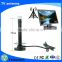 Portable Indoor high Gain Digital TV Aerial / Outdoor Digital Antenna for USB TV Tuner / ATSC Television / DAB Radio - With Magn