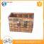 Wood bicycle basket/brown front bike bicycle basket with quick releses