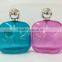 110ml Square Blue & Pink Perfume Glass Bottle hotsale