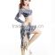 SWEGAL belly dance costumes prices,leopard training clothes SGBDT14036