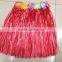 High quality plastic handmade cheap custom Hawaii grass skirt for party decoration