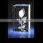 Square Crystal Wedding Anniversary Gifts With 3d inner laser