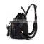  express designer korean fashion cute girls small black pu backpack