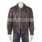 natural mens leather bomber jacket , Genuine Leather Bomber Jackets , black wholesale bomber faux leather jacket