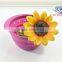 Dongguan silicone colorful folding drain bowl picnic basket set