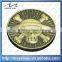 Custom souvenir 3D gold tower commemorate coin