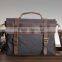 Handmade leather messenger bags waxed cotton canvas messenger bag canvas casual messenger bags for men
