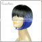 1B/Blue mixed ombre color 100% Futura wig short bob hairstyle wig at cheap price