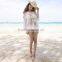 Stitching Crochet Bikini Cover up Hollow Bohemian Beach Blouse
