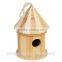 Hot Sale FSC Mini Small Custom Hanging Garden Decoration Wooden Bird Cage House