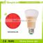 Plastic and aluminum LED bulb E27 8W