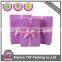 Handmade paper gift box with ribbon