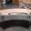 PVC Edging Serpentine Hotel Small Wood Folding Table