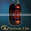 hot sale shape printing custom dog tag with chain colour sketch
