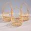 Handwoven bamboo fruits vegetables hanging basket