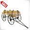 POP custom wooden merchandise cart display for retail stores