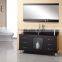 North Amercia Design Floor Mount Double Basin Wooden Bathroom Cabinet