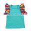 New style fashion girl's shirt summer cotton sleeveless baby ruffle T-shirt toddler girls T-shirt