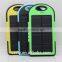 long lasting high capacity solar charger power bank 5000mah