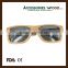 2016 Wood Layered Sunglasses and Wood Frame TAC Lenses High Quality Wood Sunglasses