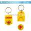 promotion custom plastic trolly coin keychain series