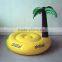 PVC Inflatable Pool Float Island With Palm Tree, Inflatable Pool Island Floating.